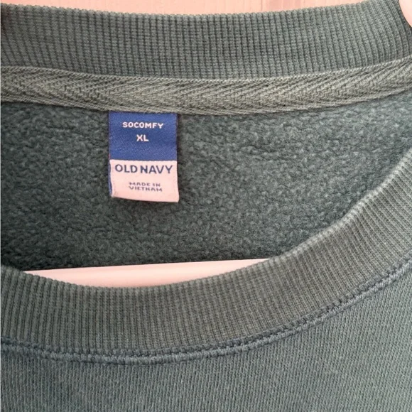 Old Navy Green Cozy Sweatshirt - Picture 3 of 4